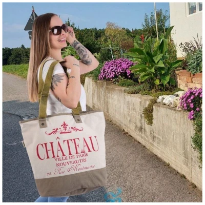 Sunsa XXL Tasche, Vintage Weekender Vegane Badetasche Große Canvas Shopper