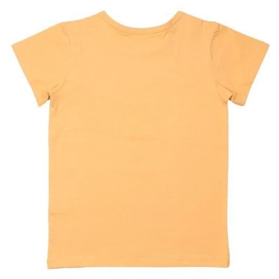 T-Shirt Baby Orange Baumwolle Elefant - Walkiddy, Nachhaltig, GOTS zertifiziert, bequem, umweltfreundlich, für soziale Verantwortung, 95% Bio-Baumwolle, 5% Elasthan.