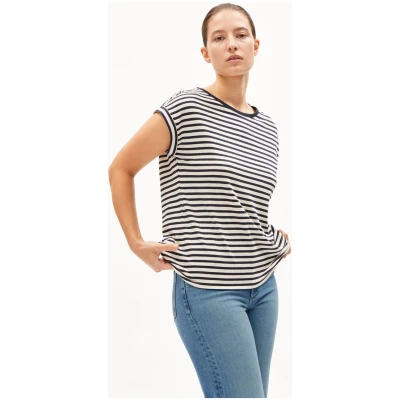 T-Shirt Jilaana Stripes Blau