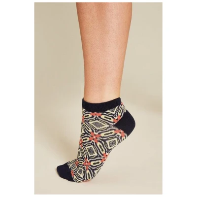 TRANQUILLO Sneakersocken mit sommerlichem Muster, GOTS zertifiziert (S25ACS04)