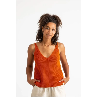 Top Knit Tank Orange