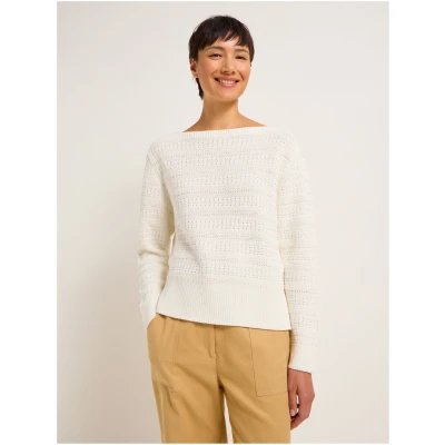 U-Boot Pullover mit Struktur (GOTS)