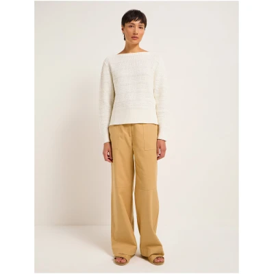 U-Boot Pullover mit Struktur (GOTS)