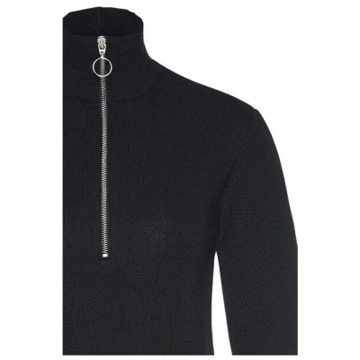 Wunderwerk Turtleneck knit zip merino