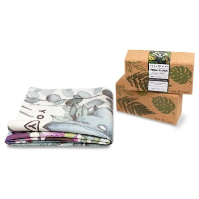 Yoga Hero Reise Yoga Set: Reise-Yogamatte + 2 Yogablöcke