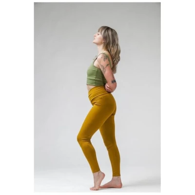 YogiLiebe Yoga Legging "Maitri" aus zertifizierter Bio-Baumwolle mit V high waist Bund