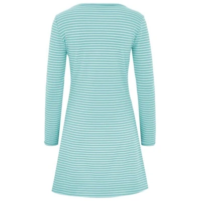 æbletræ BIO Kleid - Langarm - hellblau/creme gestreift (Frühling/Sommer 2025)