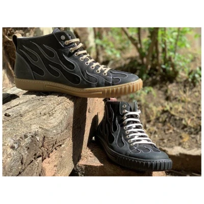 b.y.r.d. High-Cut Sneaker burning 67