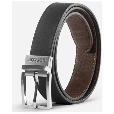 corkor Kork Gürtel 272 Reversible Black/Dark Brown
