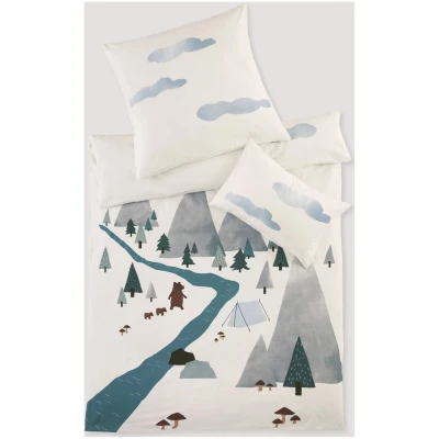 hessnatur Baby Biber Bettwäsche-Set aus Bio-Baumwolle - natur - Größe 135x200 / 80x80 cm