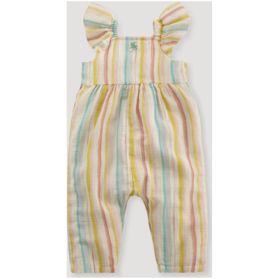 hessnatur Baby Musselin Strampler aus Bio-Baumwolle - blau - Größe 62/68
