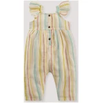 hessnatur Baby Musselin Strampler aus Bio-Baumwolle - blau - Größe 62/68