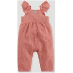 hessnatur Baby Musselin Strampler aus Bio-Baumwolle - rosa - Größe 62/68