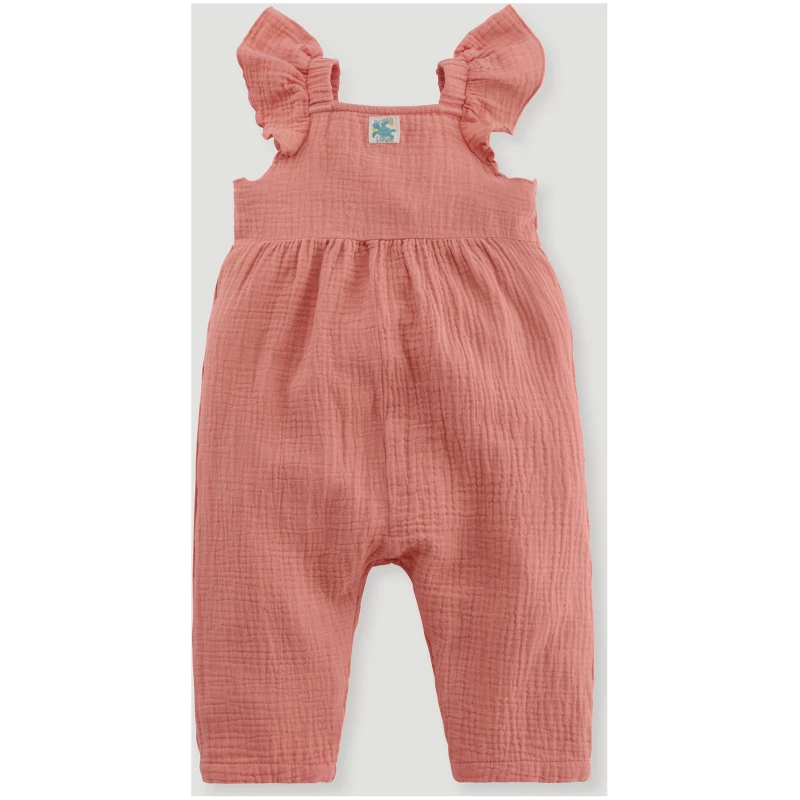 hessnatur Baby Musselin Strampler aus Bio-Baumwolle - rosa - Größe 62/68