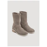 hessnatur Biker Boots aus chromfrei gegerbtem Velours-Leder