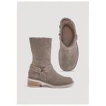 hessnatur Biker Boots aus chromfrei gegerbtem Velours-Leder