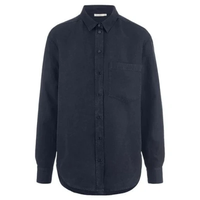 hessnatur Bluse Relaxed aus weichem aus TENCEL Lyocell mit Leinen