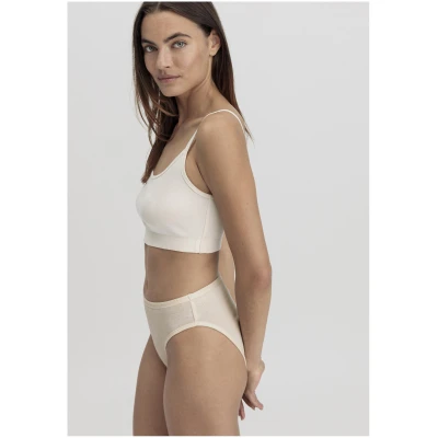 hessnatur Damen Bustier 2er-Set PURE NATURE aus Bio-Baumwolle - natur - Größe 34