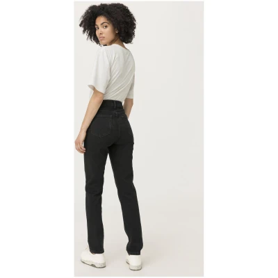 hessnatur Damen Coreva™Jeans LINN High Rise Slim aus Bio-Denim - schwarz - Größe 26/30