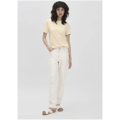 hessnatur Damen Jeans HANNA High Rise Mom aus Bio-Denim mit Hanf - natur - Größe 25/30