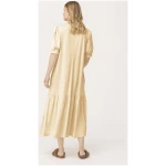 hessnatur Damen Jerseykleid aus Bio-Baumwolle - gelb - Größe 36