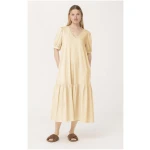 hessnatur Damen Jerseykleid aus Bio-Baumwolle - gelb - Größe 36