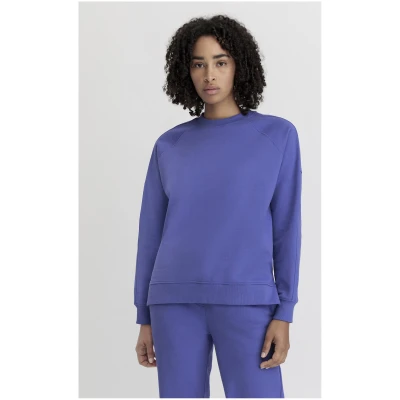 hessnatur Damen Sweatshirt Oversize aus Bio-Baumwolle - blau - Größe S