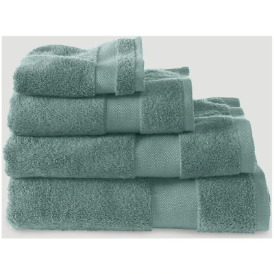 hessnatur Frottier Handtuch aus Bio-Baumwolle - grün - Größe 50x100 cm
