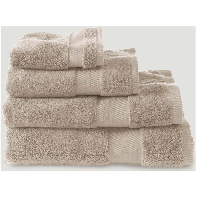 hessnatur Handtuch aus Bio-Frottee - beige - Größe 100x180 cm