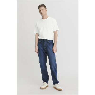 hessnatur Herren Jeans MADS Relaxed Tapered aus Bio-Denim - blau - Größe 28/30