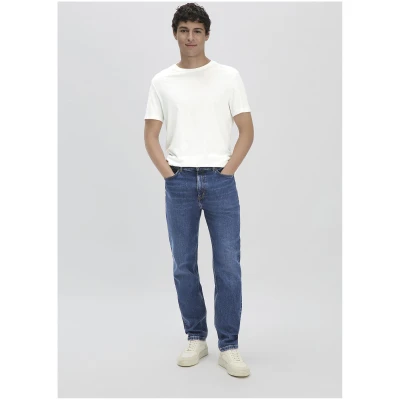 hessnatur Herren Jeans MADS Relaxed Tapered aus Bio-Denim - blau - Größe 30/32