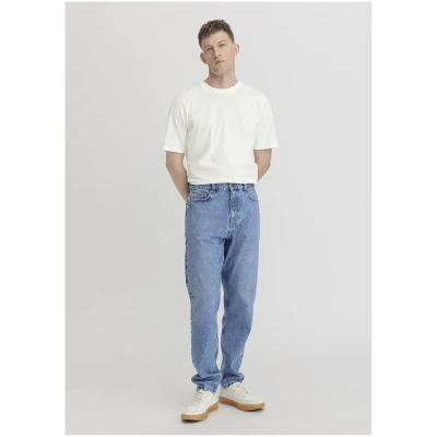 hessnatur Herren Jeans MADS Relaxed Tapered aus Bio-Denim - blau - Größe 32/32