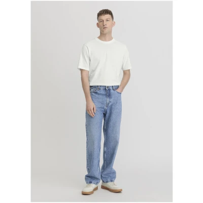 hessnatur Herren Jeans OLE Relaxed Wide Leg aus Bio-Denim - blau - Größe 31/32