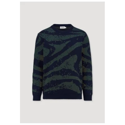 hessnatur Jacquard Strick Pullover Regular aus Bio-Baumwolle mit Schurwolle