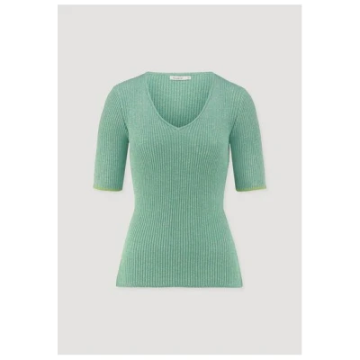 hessnatur Mouliné Strick Pullover Fitted aus reiner Bio-Baumwolle