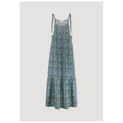 hessnatur Print Jersey Kleid Midi Relaxed aus reiner Bio-Baumwolle
