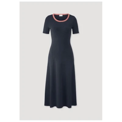 hessnatur Rib Jersey Kleid Midi Slim aus Bio-Baumwolle
