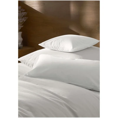 hessnatur Satin Kissenbezug aus Bio-Baumwolle - weiß - Größe 40x80 cm