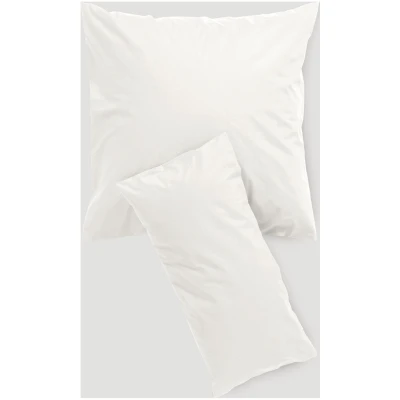 hessnatur Satin Kissenbezug aus Bio-Baumwolle - weiß - Größe 40x80 cm