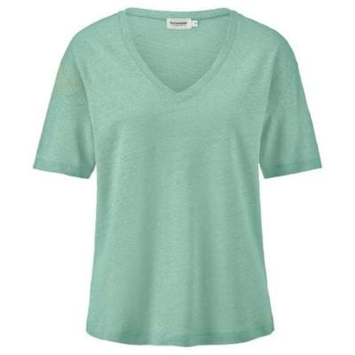 hessnatur T-Shirt Oversize aus Leinen mit reiner Bio-Baumwolle