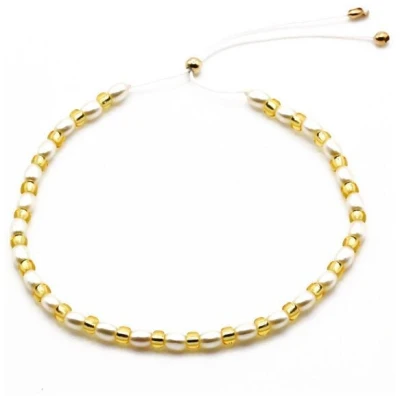 juni Veganes Perlenarmband Tropic Gold