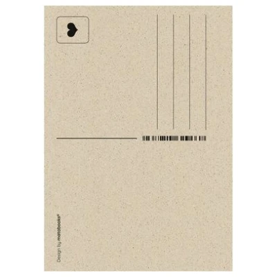 matabooks® A6 Postkarte mit Tiermotiv aus nachhaltigem Graspapier - Wildlife