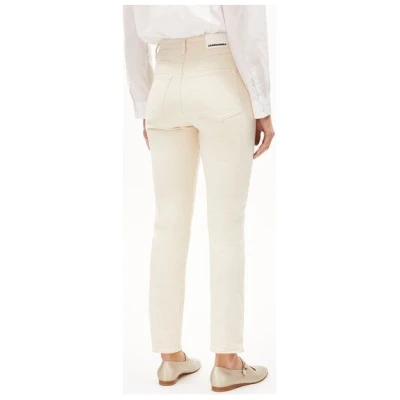 ARMEDANGELS LEJAANI UNDYED - Damen Jeans Slim Leg High Waist Ankle Bio-Baumwoll Mix Non-Stretch