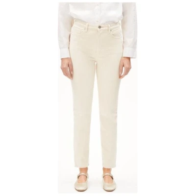 ARMEDANGELS LEJAANI UNDYED - Damen Jeans Slim Leg High Waist Ankle Bio-Baumwoll Mix Non-Stretch