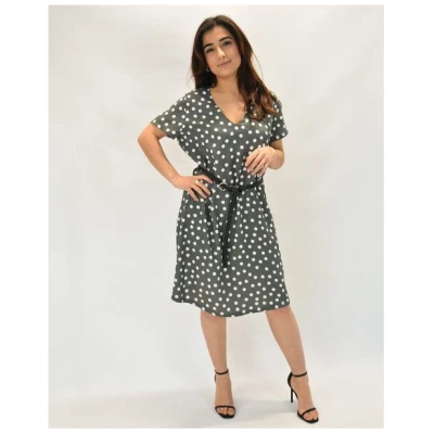 Aatise Shift-Kleid kurzarm Zelda aus 100% EcoVero roter Blumendruck