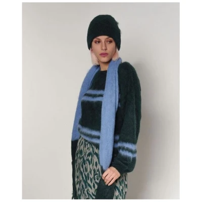 Alma & Lovis Flauschiger Strickschal aus gebrushter Alpakawolle | Brushed Scarf