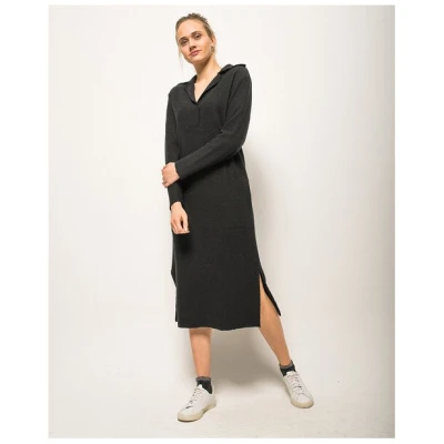 Alma & Lovis Legeres Maxikleid aus Bio-Wolle (kbT) | Walk Polokleid