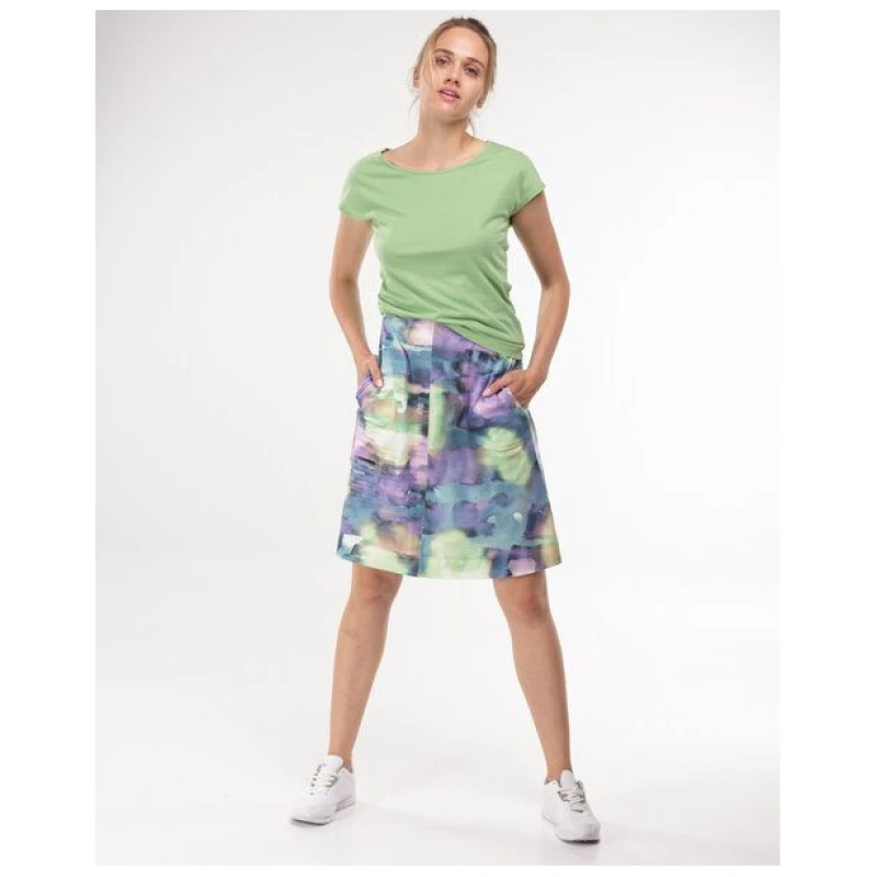 Alma & Lovis Printrock in A-Linie aus Bio-Baumwolle | Aquarell Skirt