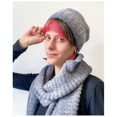 Alma & Lovis Strickmütze im Colorchange aus Alpaka-Woll-Mix | Degrade Hat