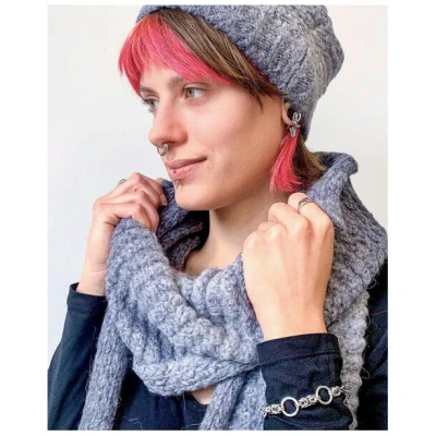 Alma & Lovis Strickschal im Colorchange aus Alpaka-Woll-Mix | Degrade Scarf